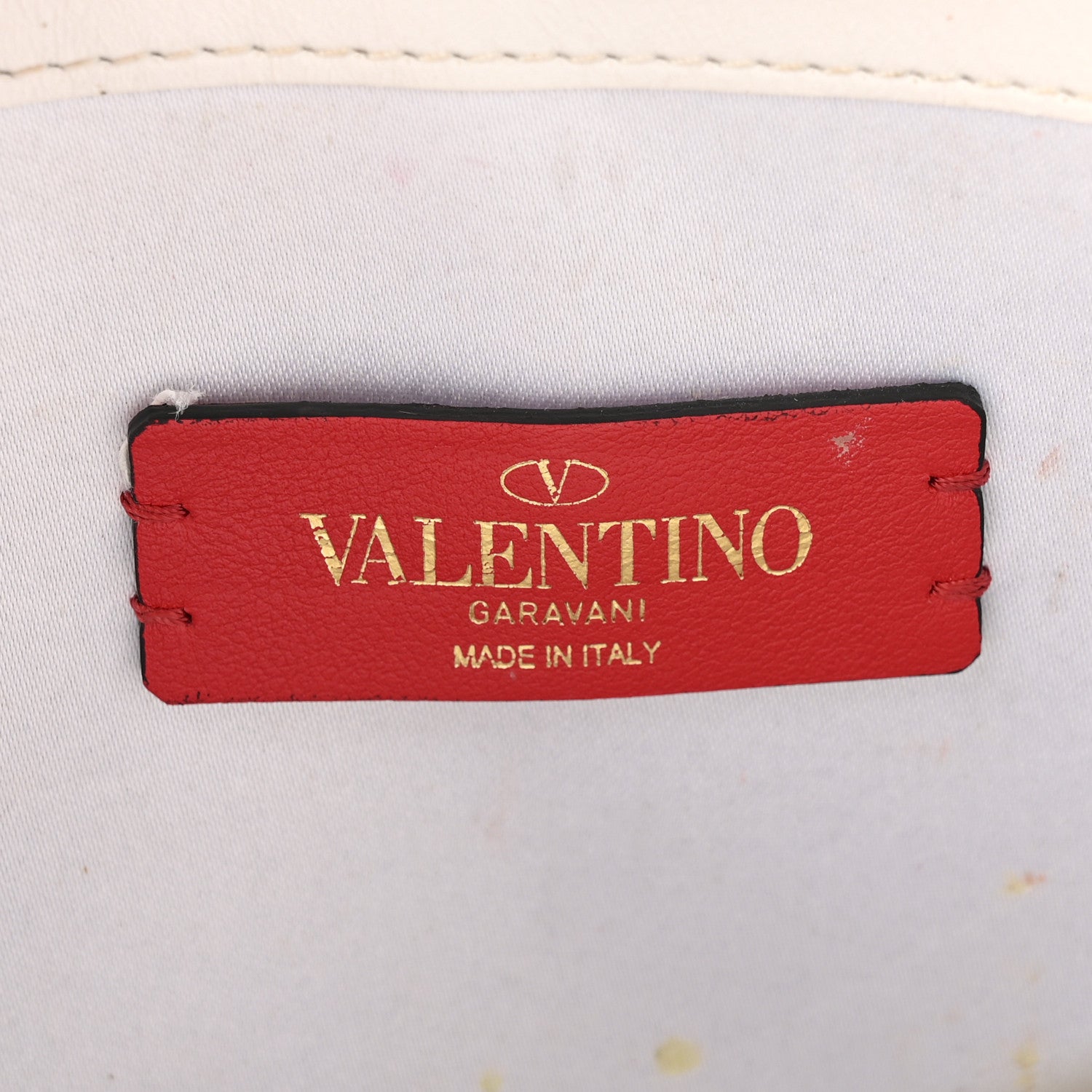 Valentino Garavani Calfskin Vlogo Envelope Clutch White 6 of 11