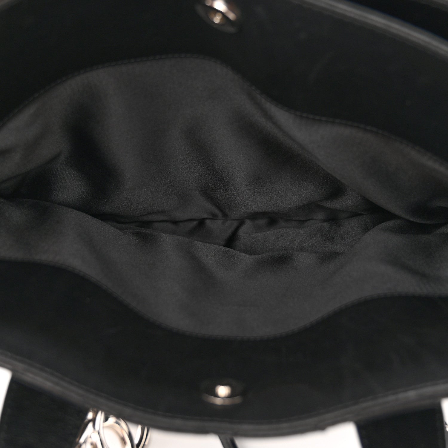 Chanel Lambskin Quilted Large Easy Carry Shopping Tote Black 9 of 16