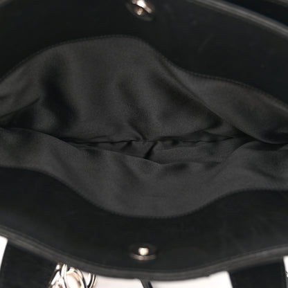 Chanel Lambskin Quilted Large Easy Carry Shopping Tote Black 9 of 16