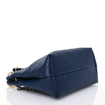 Chanel Caviar Quilted Small City Walk Hobo Navy Blue 4 of 10