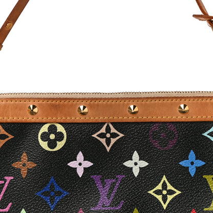 Louis Vuitton Monogram Multicolor Pochette Accessories Black 8 of 14