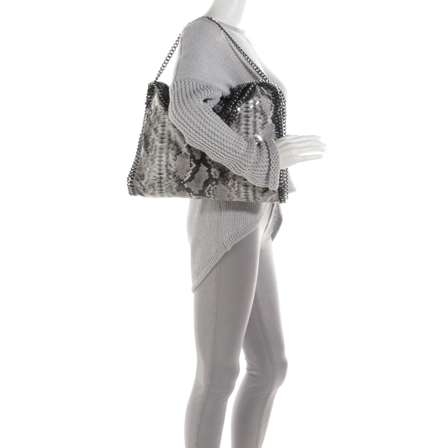 Eco Python Big Falabella Tote Grey