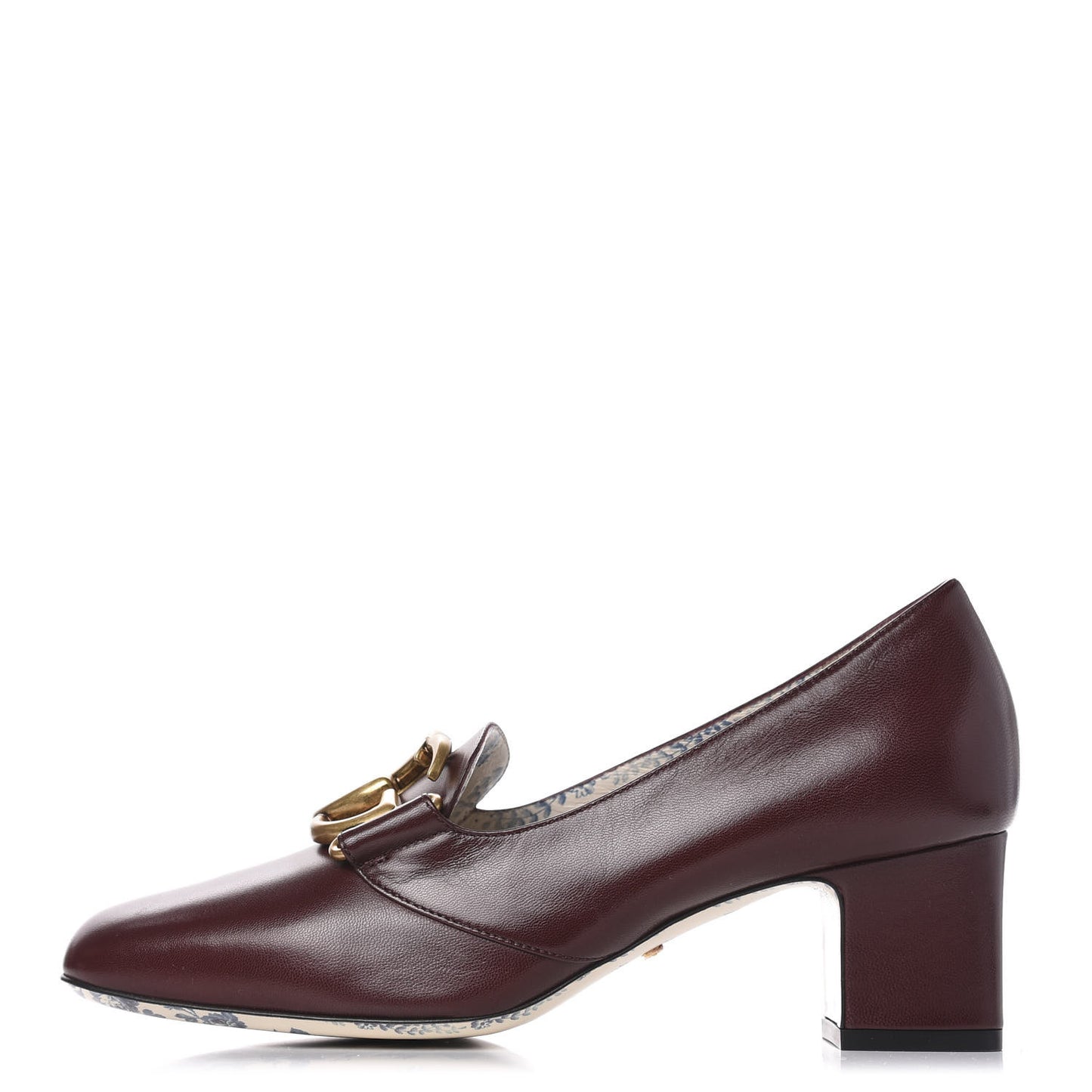 Malaga Kid GG Victoire 55mm Loafer Pumps 37 Vintage Bordeaux
