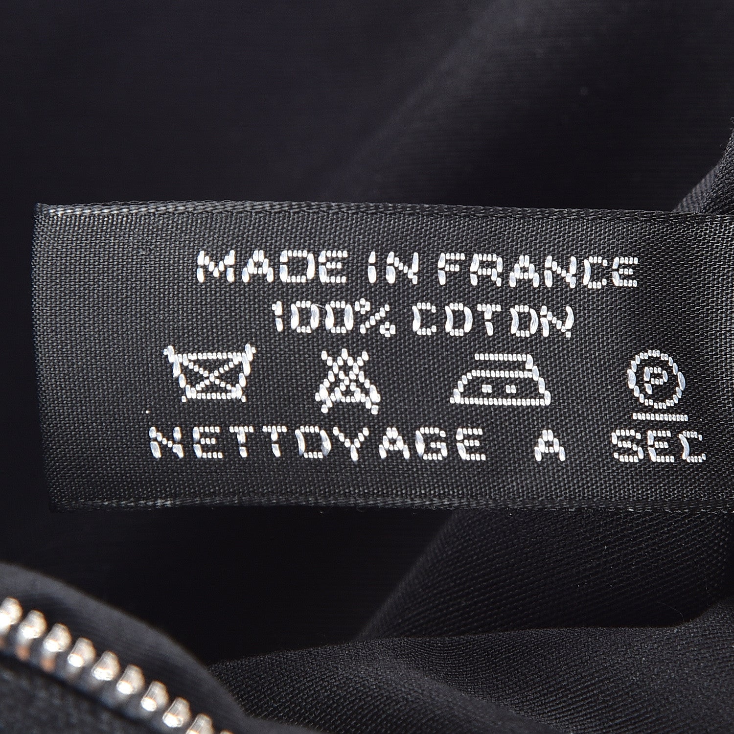 Hermes Cotton Canvas Mini Bolide Travel Cosmetic Pouch Black 7 of 9