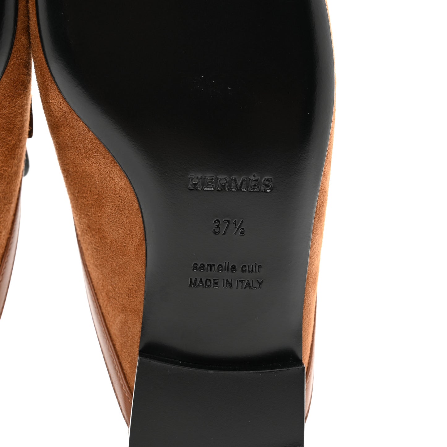 Suede Goatskin Groupie Mules 37.5 Brun Amourette