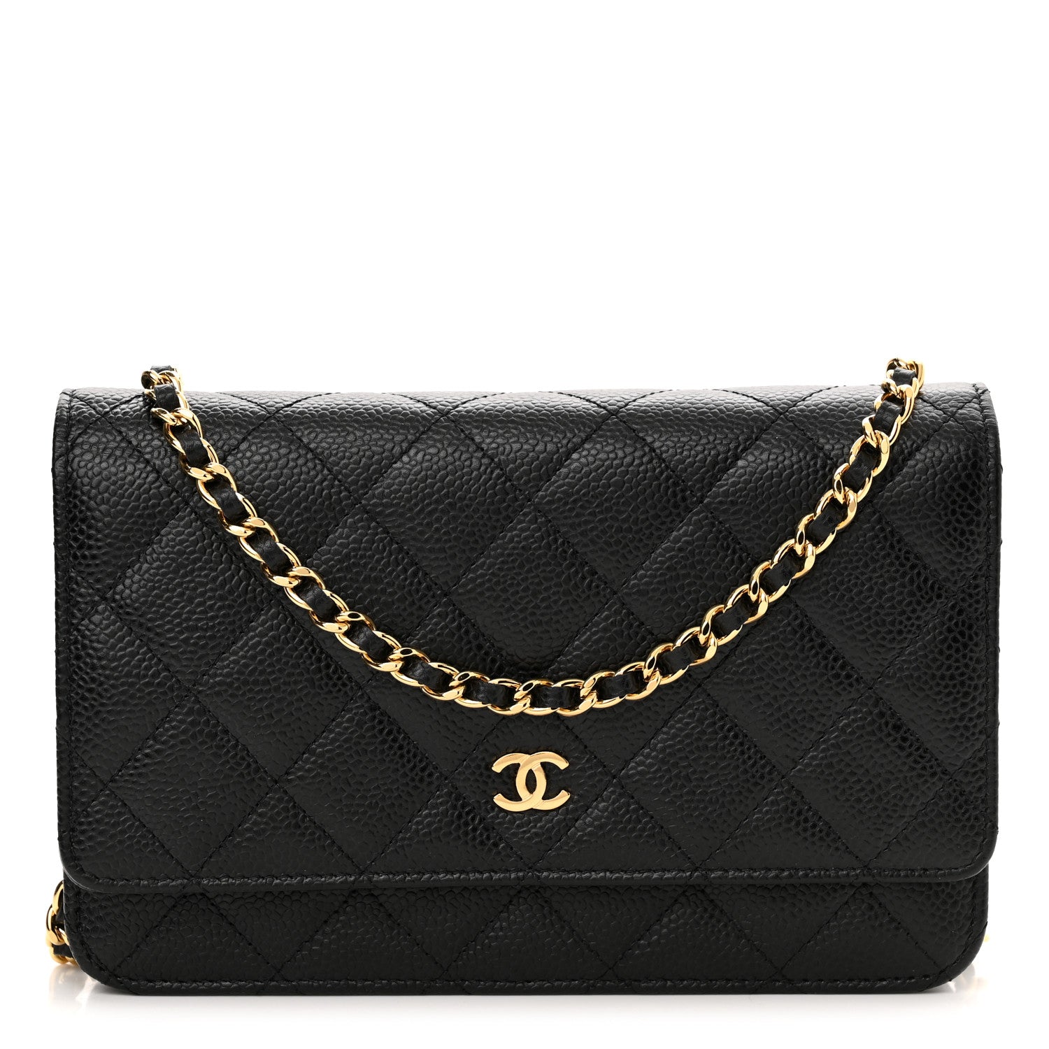 Chanel Caviar Quilted Wallet On Chain WOC Black 1 of 13