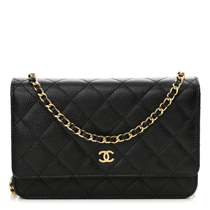 Chanel Caviar Quilted Wallet On Chain WOC Black 1 of 13