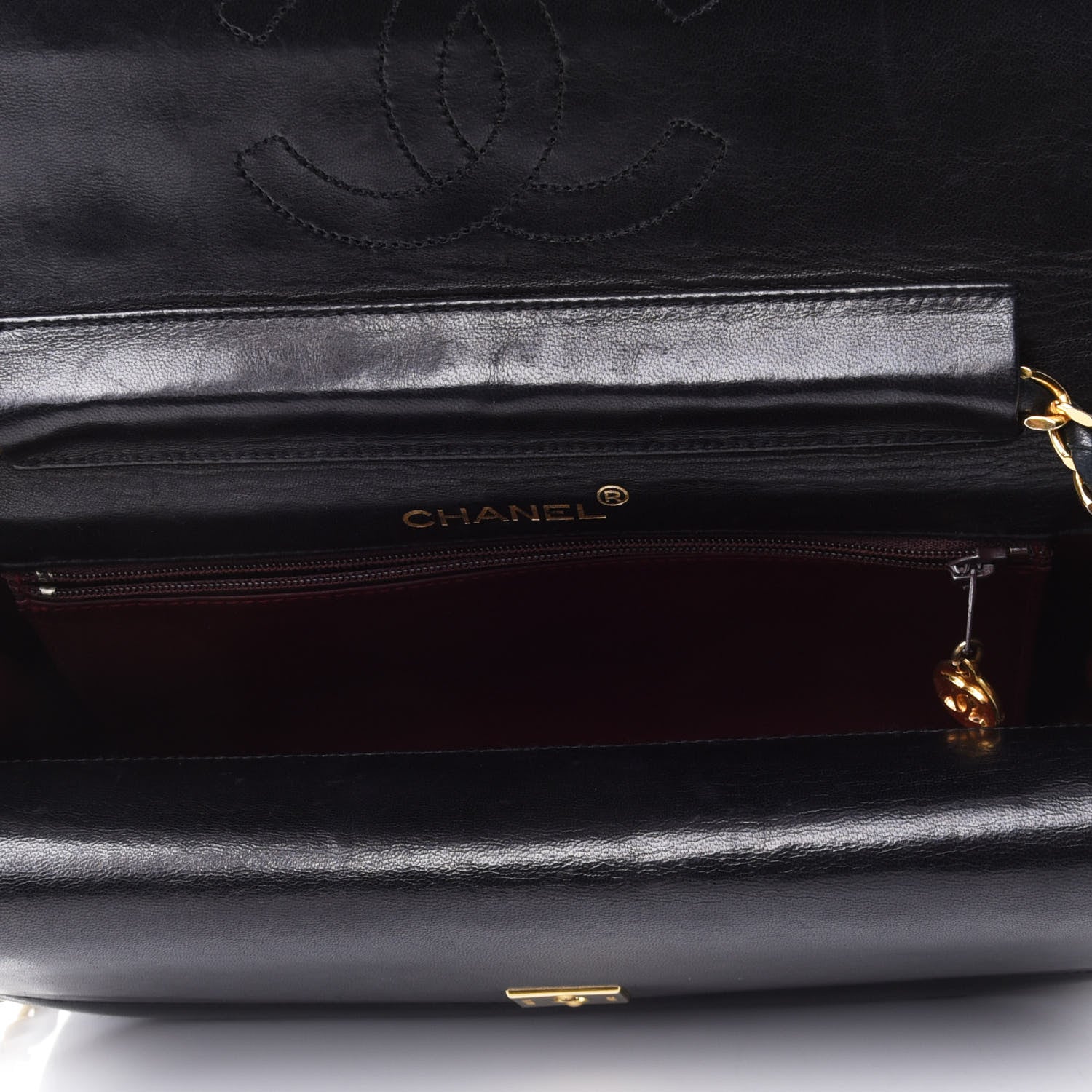 Chanel Lambskin Quilted Small Flap Black 4 of 5