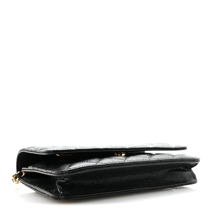 Chanel Caviar Quilted Wallet on Chain WOC Black 4 of 12