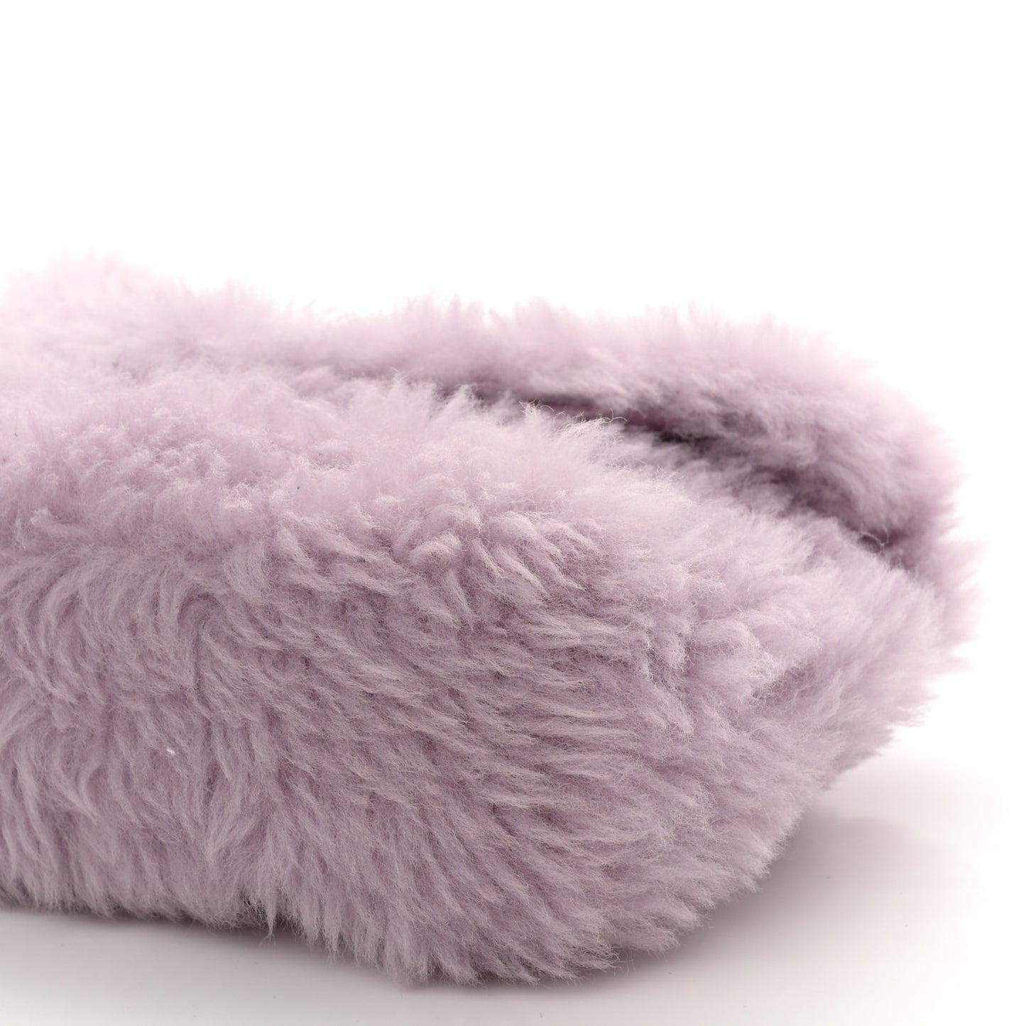 Shearling Quilted Monogram Loulou Puffer Pouch Clutch Lilac