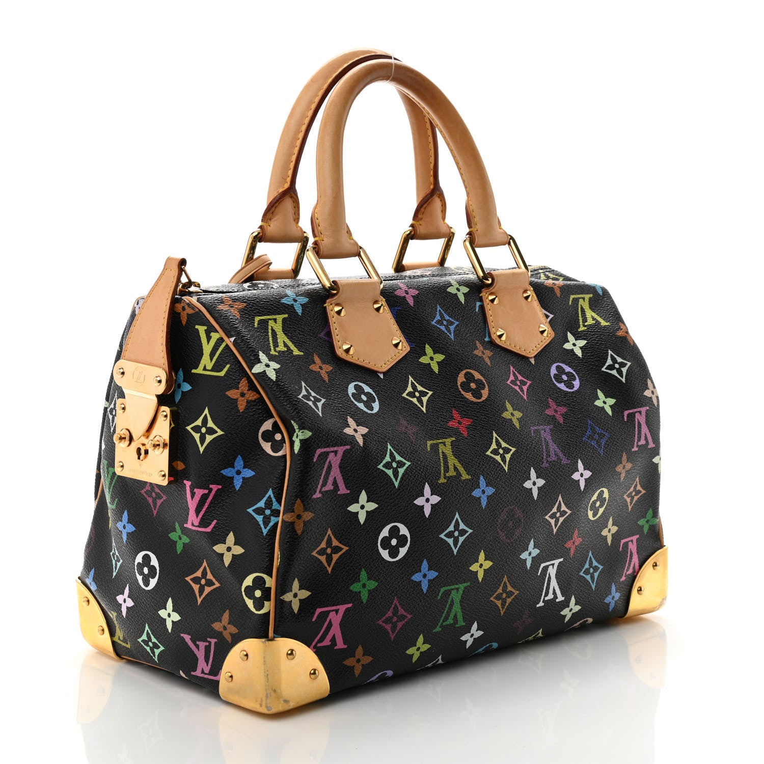 Louis Vuitton Monogram Multicolor Speedy 30 Black 3 of 13