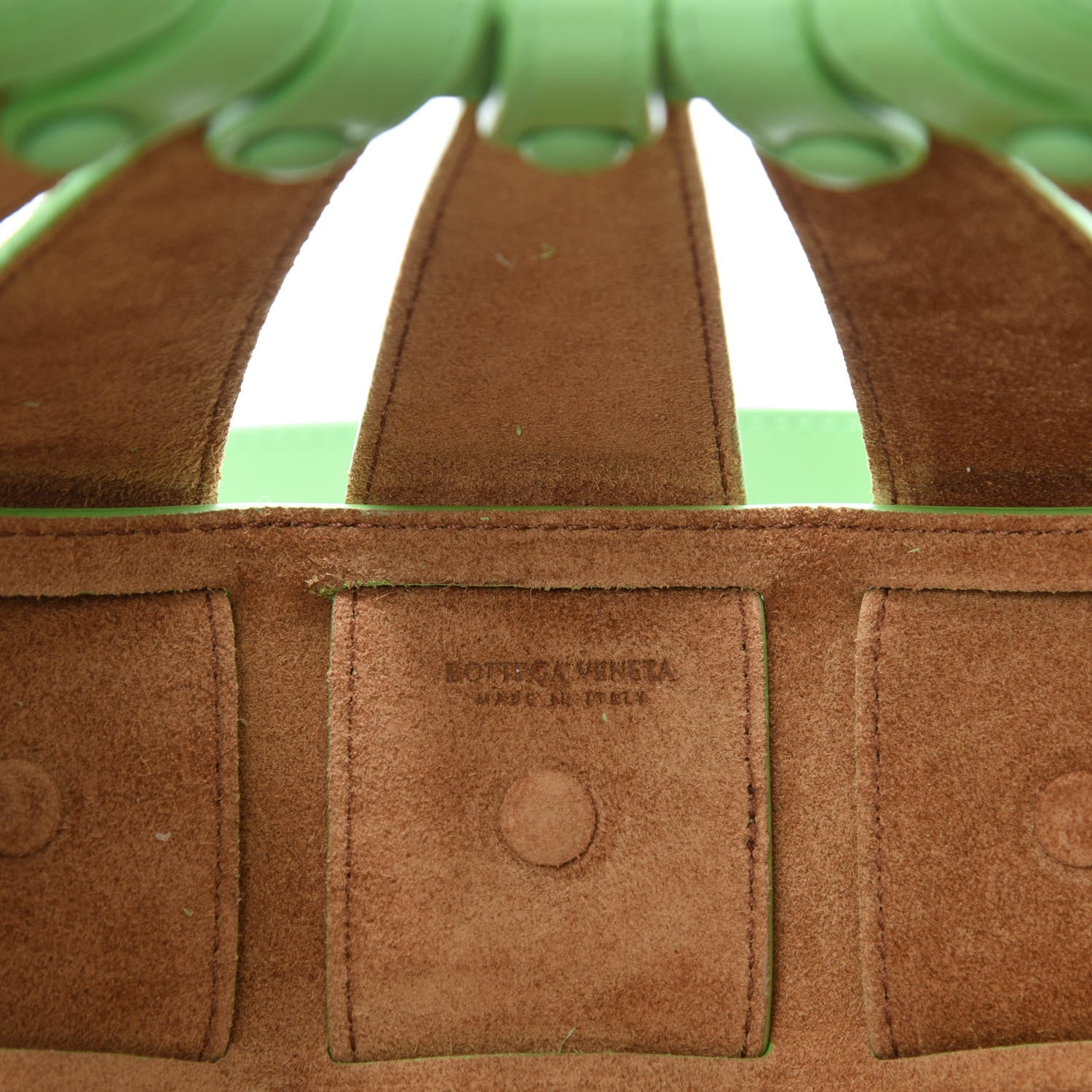 Bottega Veneta French Calfskin Small Shell Pistachio 9 of 11