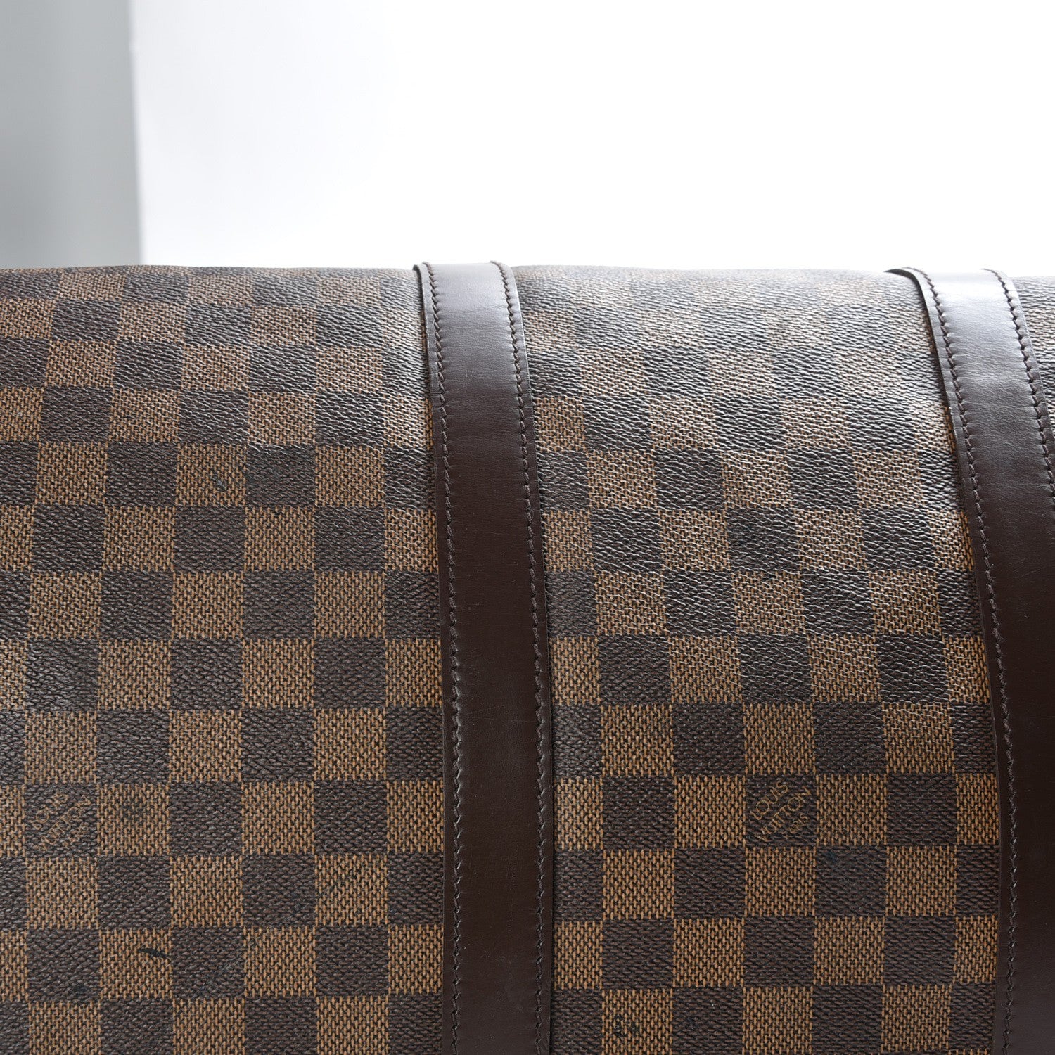 Louis Vuitton Damier Ebene Keepall Bandouliere 55 15 of 16