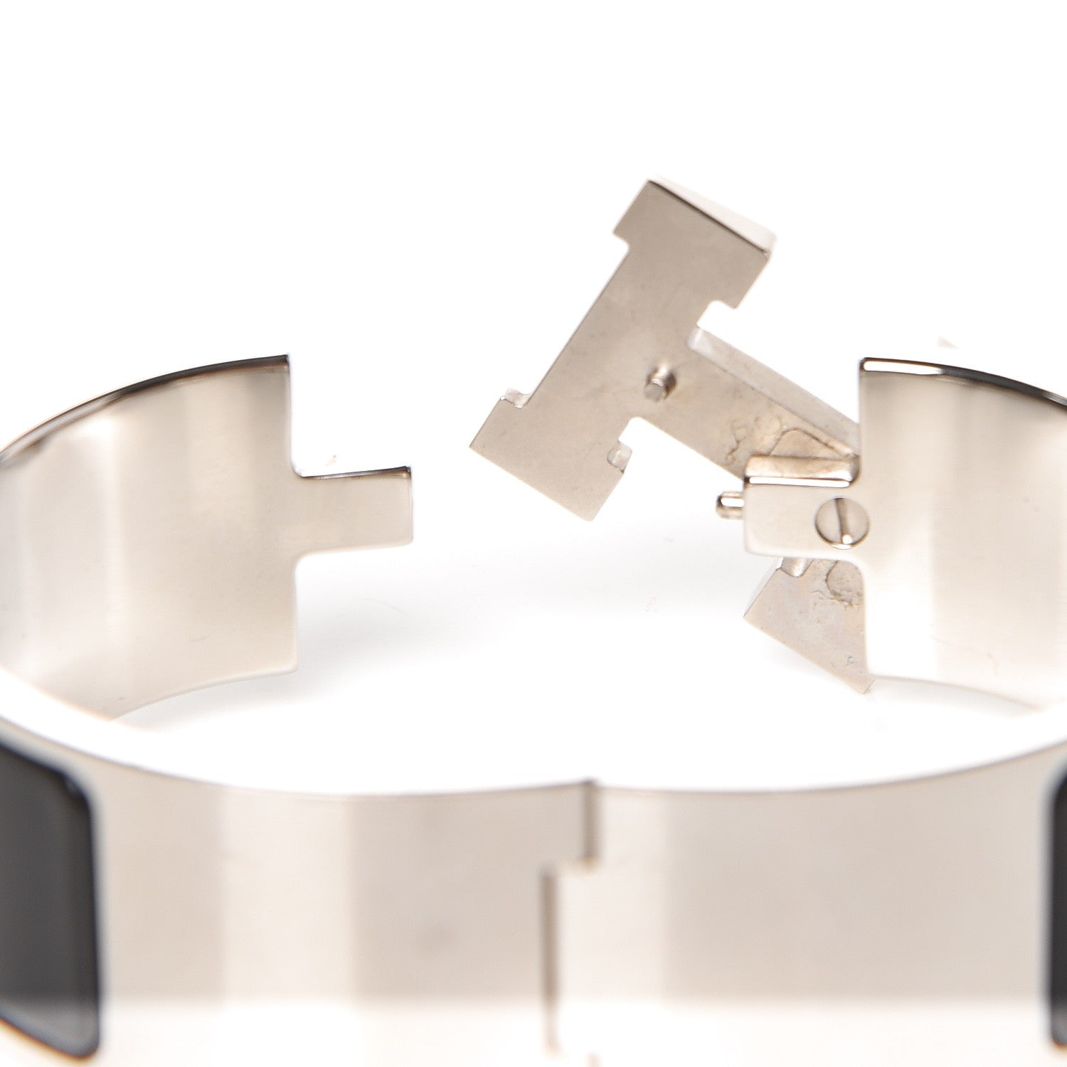 Hermes Enamel Wide Clic Clac H Bracelet PM Black 4 of 4