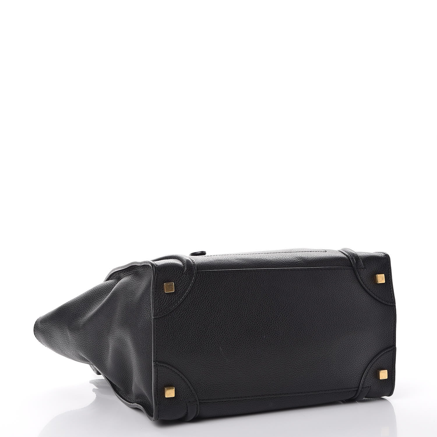Celine Drummed Calfskin Mini Luggage Black 4 of 11