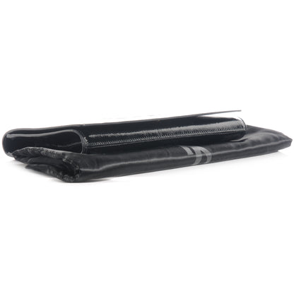 Saint Laurent Textured Patent Monogram Large Belle De Jour Clutch Black 4 of 7