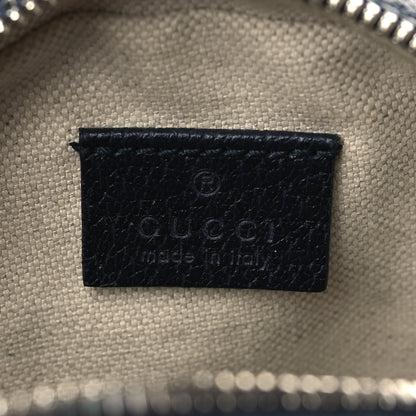 Gucci Monogram Multicolor Textured Calfskin Retro Interlocking G Round Shoulder Bag Pink Blue 5 of 5