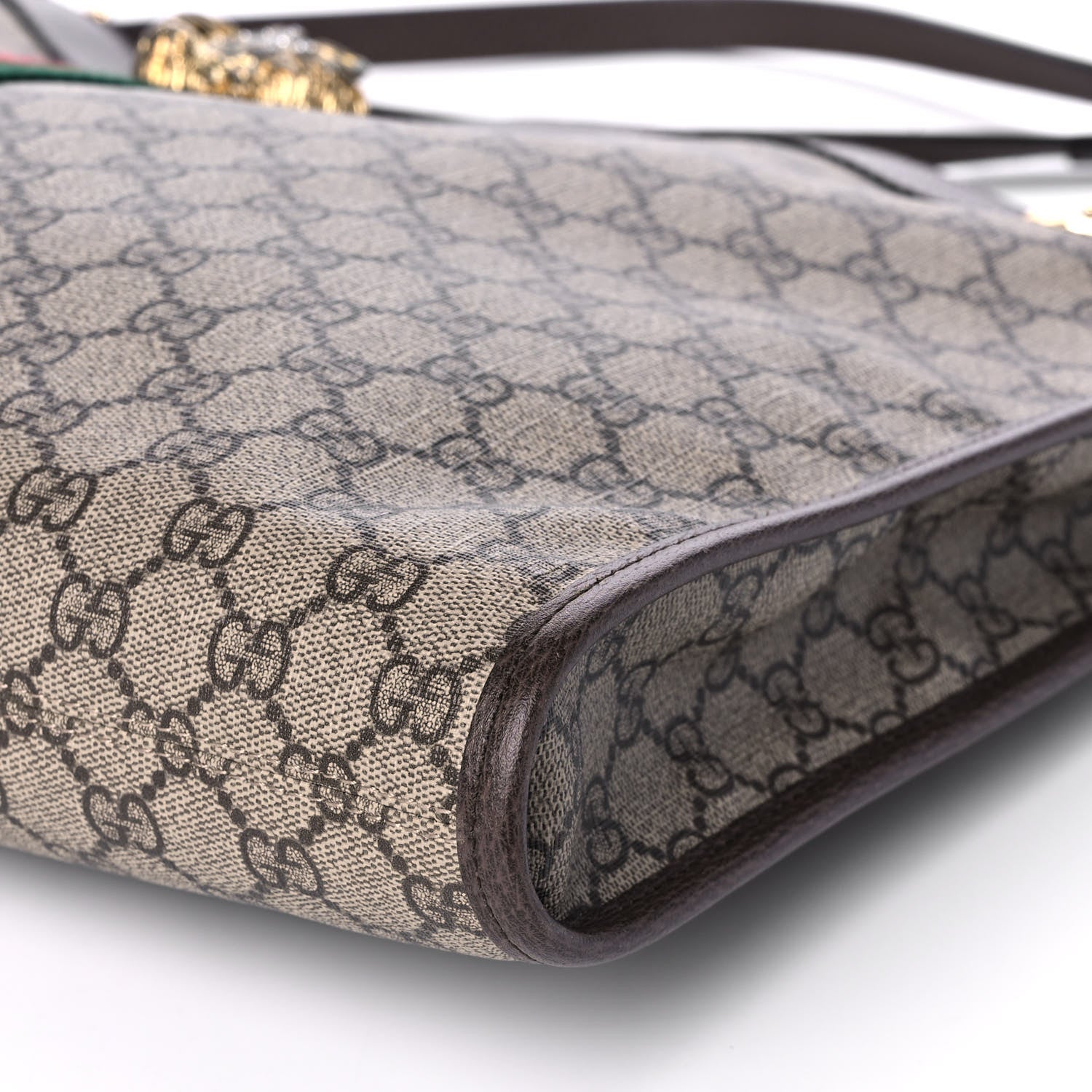 Gucci GG Supreme Monogram Large Rajah Chain Tote Beige New Acero 11 of 14