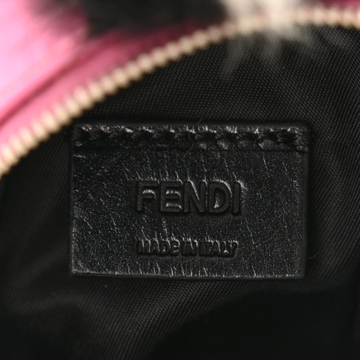 Fendi Nylon Shiny Nappa Nutria Fox Fur Monster Eyes Mini Backpack Charm Lollypop Rosa Fluo Multicolor 4 of 8