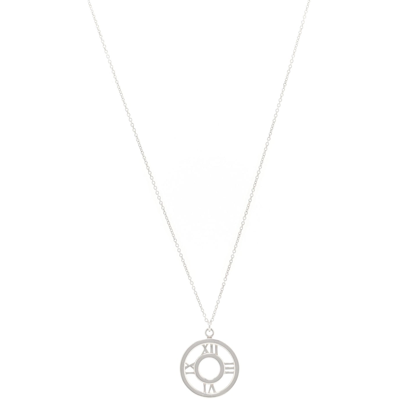 Sterling Silver Medium Atlas Open Pendant Necklace