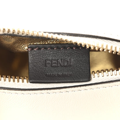 Fendi Vitello Grace Matte Nano Fendigraphy Hobo Charm White Ice 6 of 10