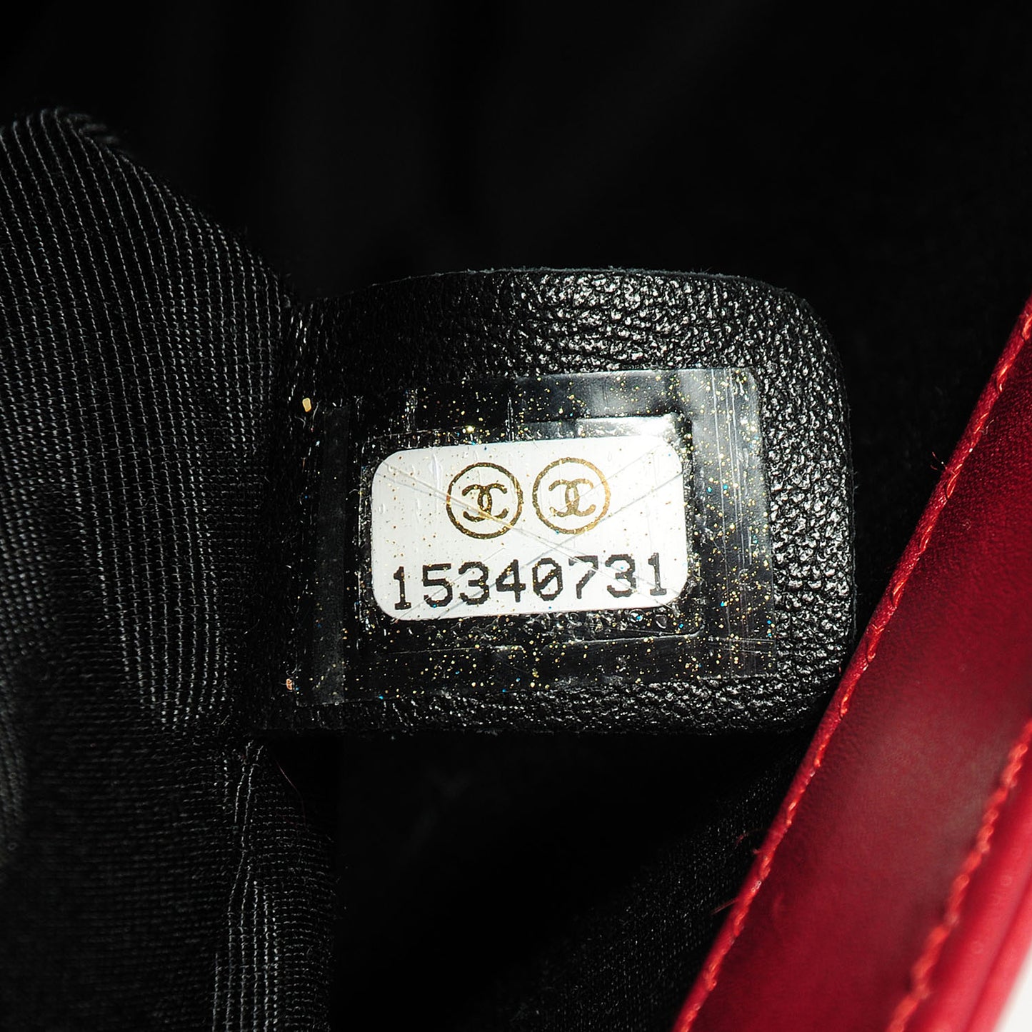 Glazed Calfskin Large Boy Flap Red