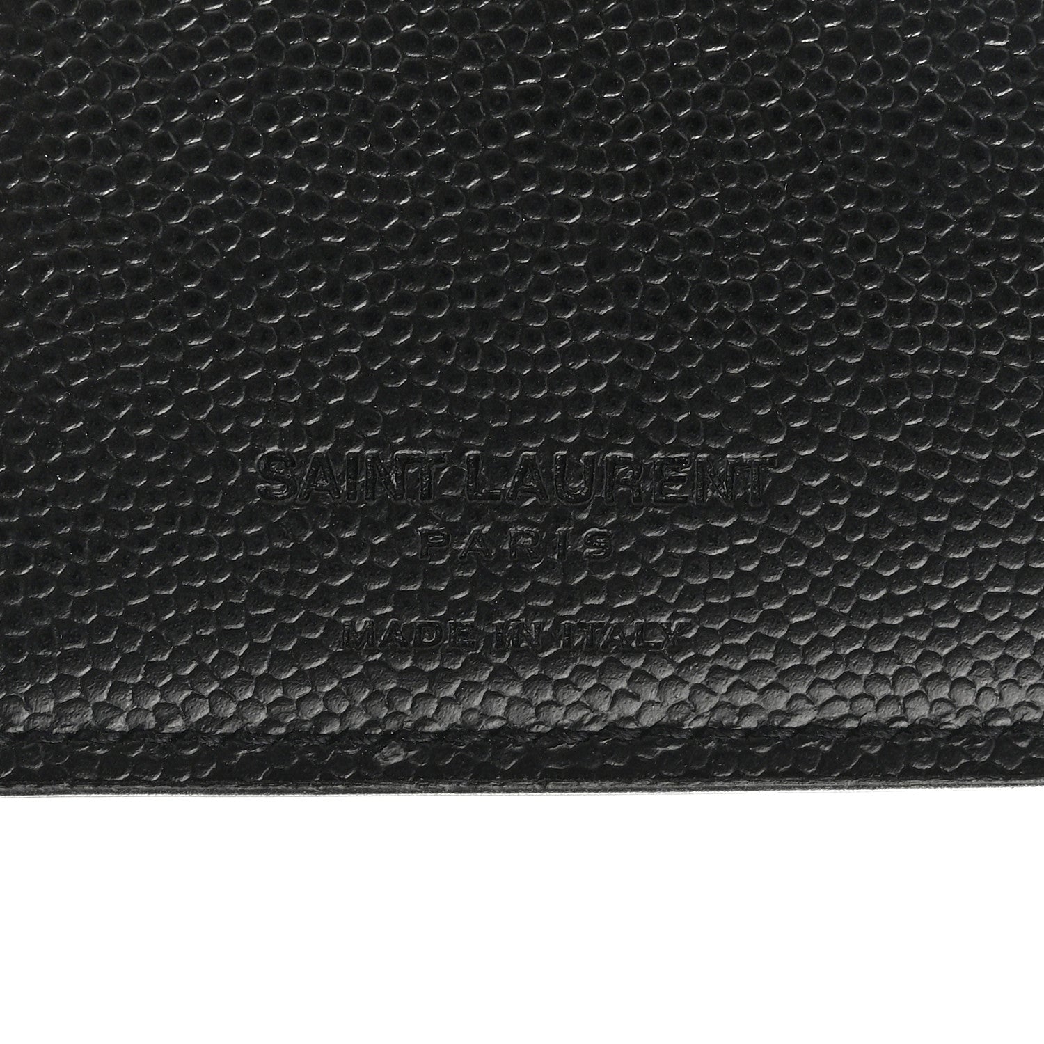 Saint Laurent Grain De Poudre Passport Holder Black 6 of 7