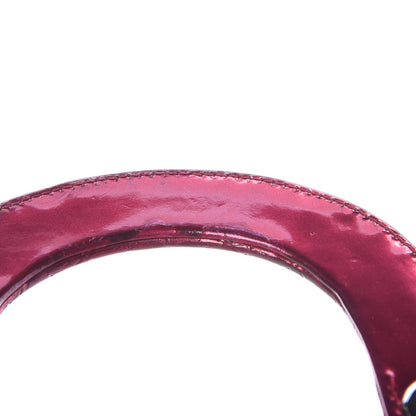 Christian Dior Metallic Patent Micro-Cannage Mini Lady Dior Fuchsia 8 of 14