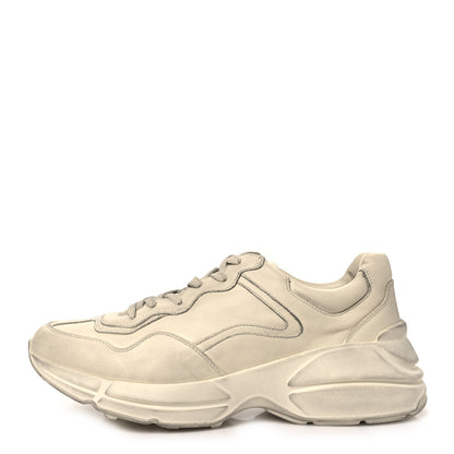 Gucci Soft Calfskin Mens Rhyton Sneakers 9 Ivory 1 of 10