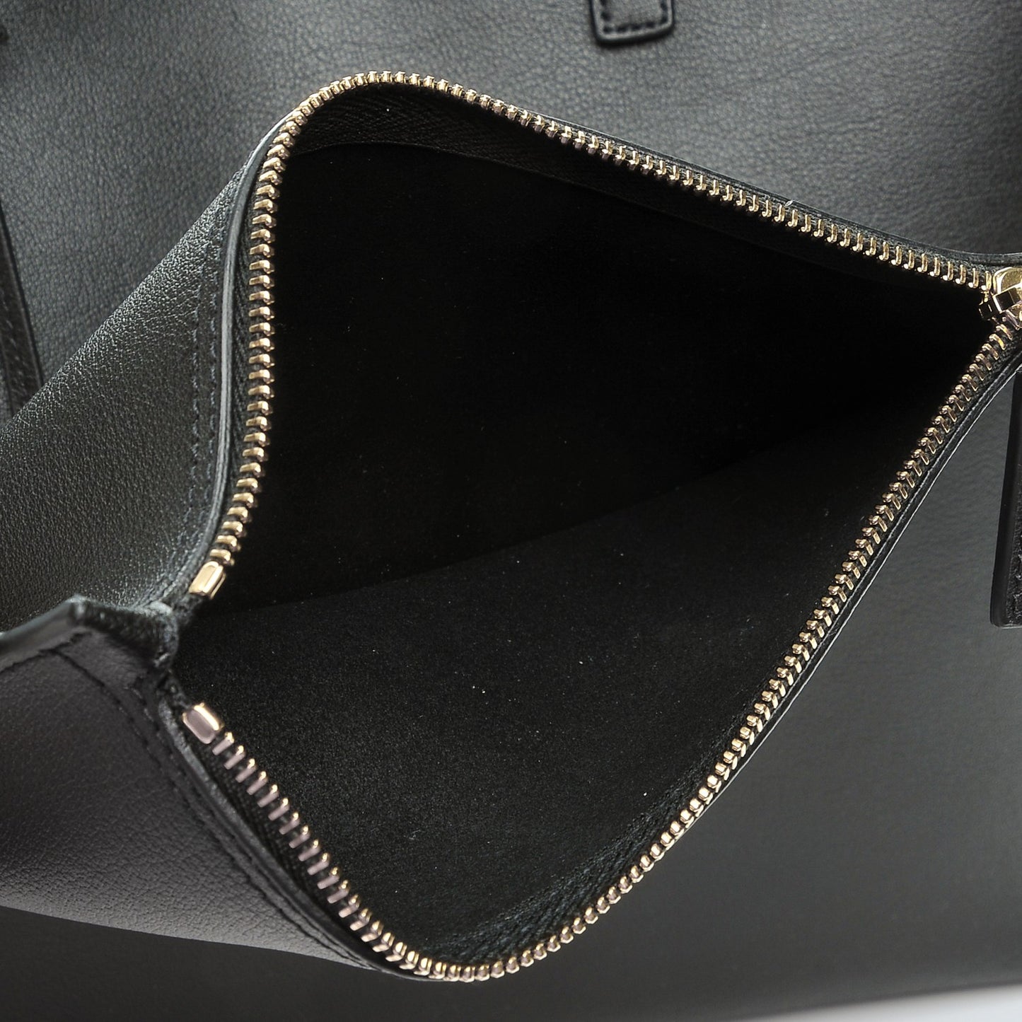 Calfskin Large Shopping Tote Black