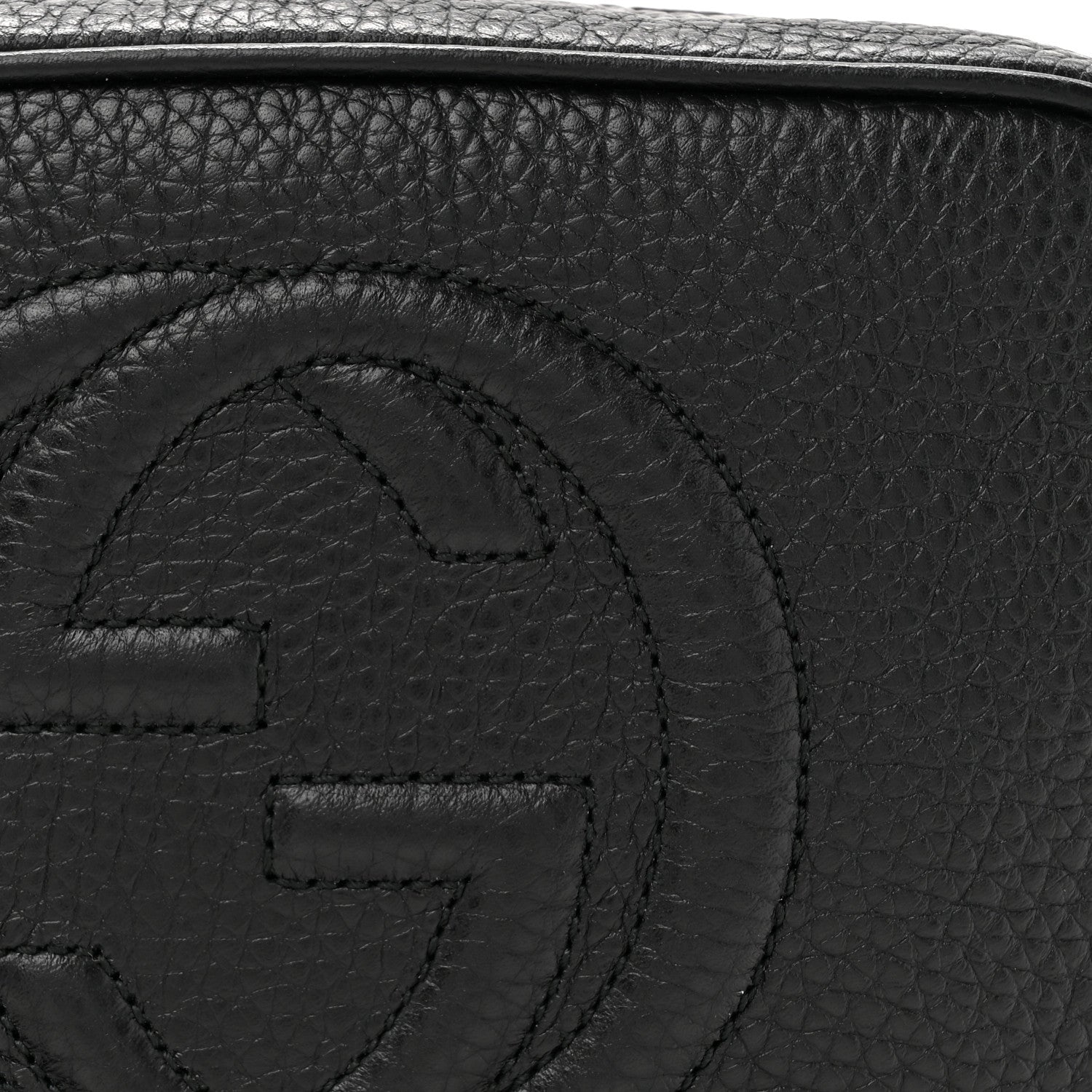 Gucci Pebbled Calfskin Mini Soho Disco Bag Black 8 of 10