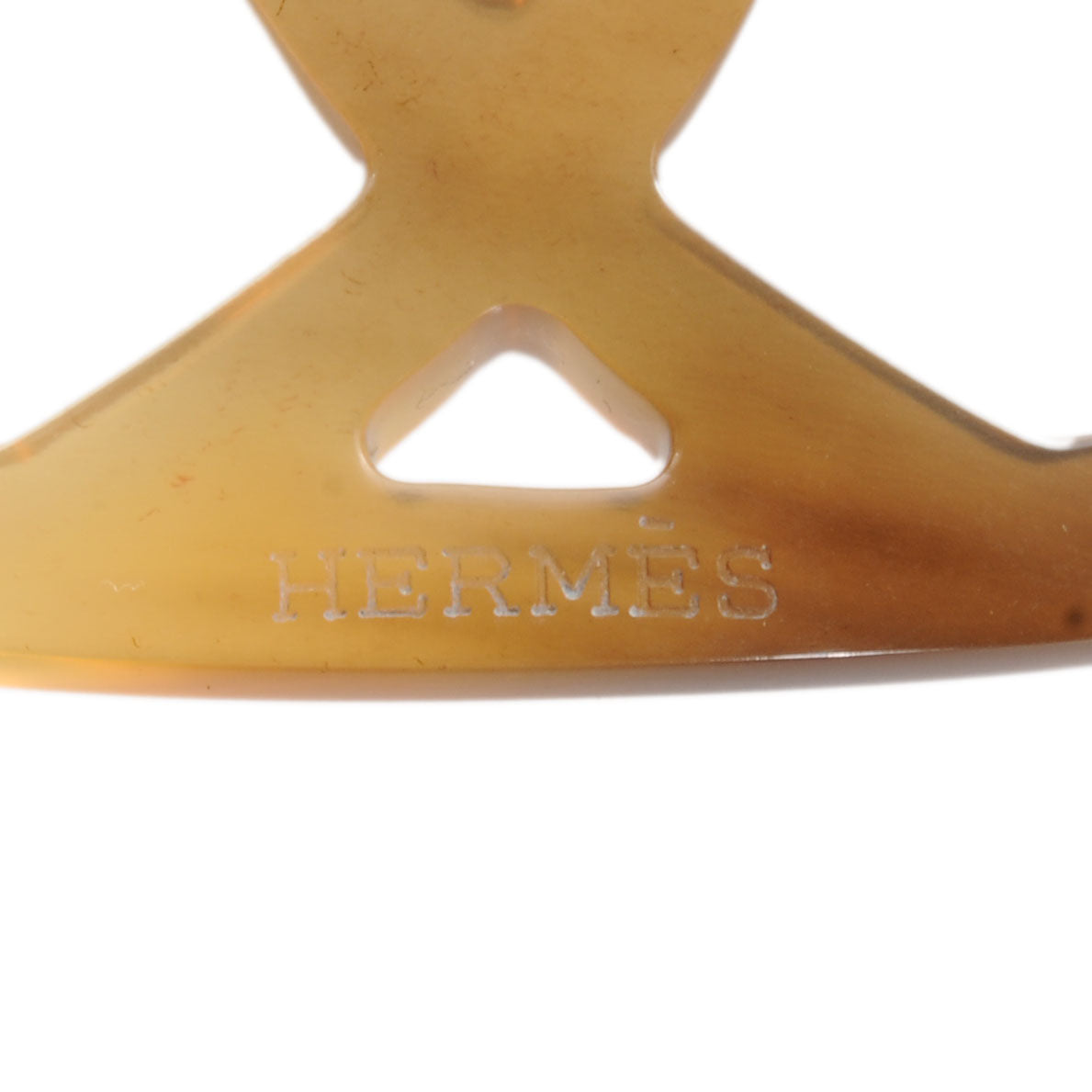 Hermes Buffalo Horn Lift PM Curved Hair Barrette 4 of 5