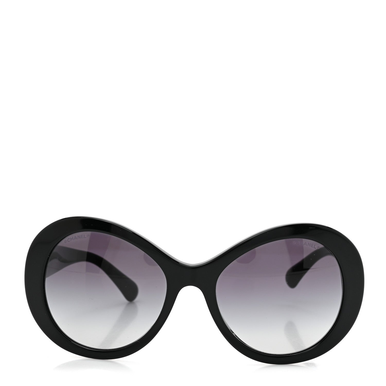Chanel Oval CC Sunglasses 5372-A Black 1673598 – FASHIONPHILE