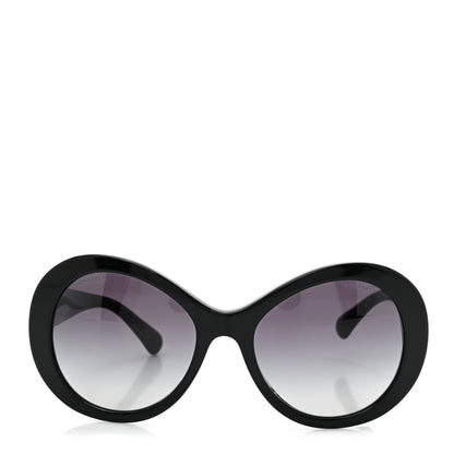 Chanel Oval CC Sunglasses 5372-A Black 2 of 8