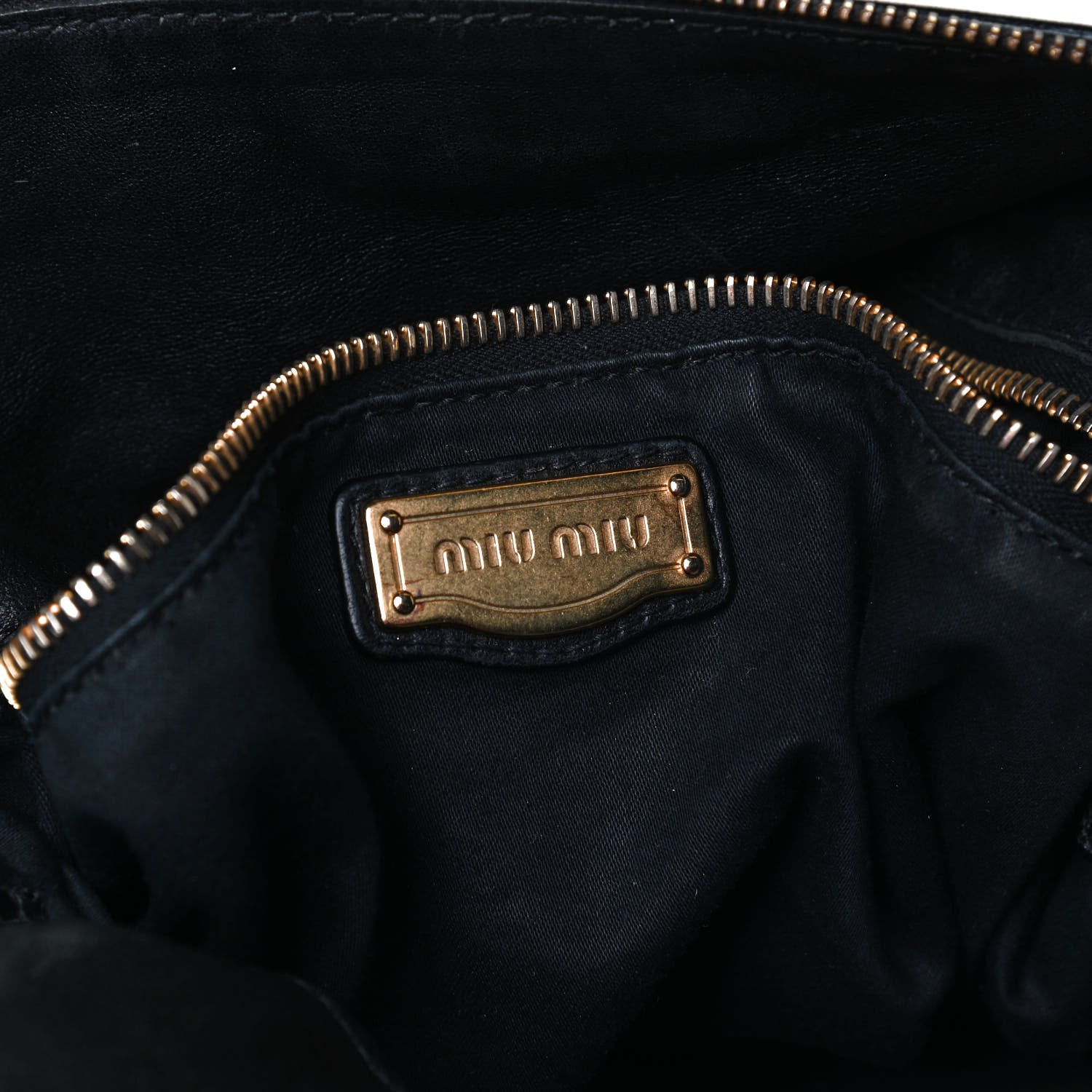 Miu Miu Vitello Lux Bow Tote Black 5 of 13
