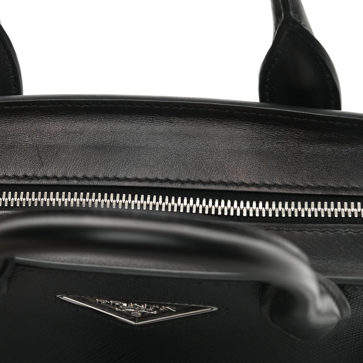Prada Saffiano Cuir Calfskin Small Kristen Black 11 of 12