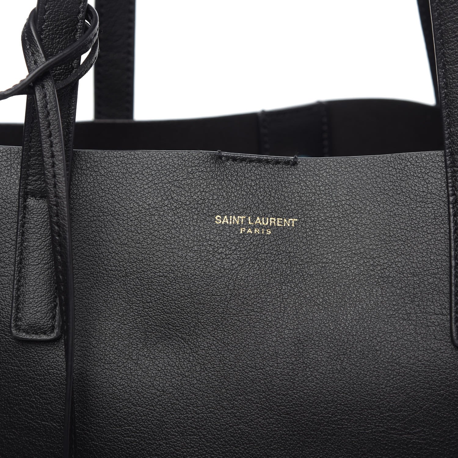 Saint Laurent Calfskin Large Shopping Tote Black 10 of 10