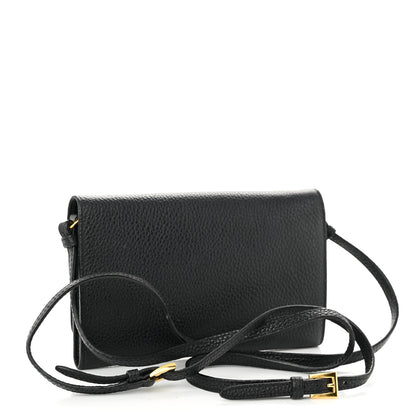 Prada Vitello Daino Mini Crossbody Black 2 of 8