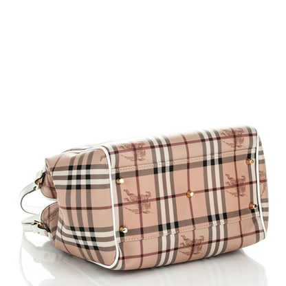 Burberry Haymarket Check Small Canterbury Tote White 4 of 6