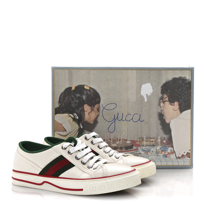 Gucci Canvas Web Womens 1977 Tennis Sneakers 37 White 9 of 9