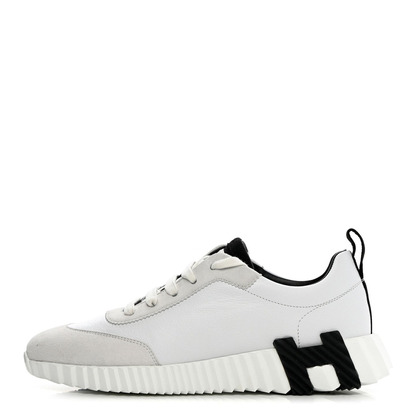 Goatskin Suede Bouncing Sneakers 38 White