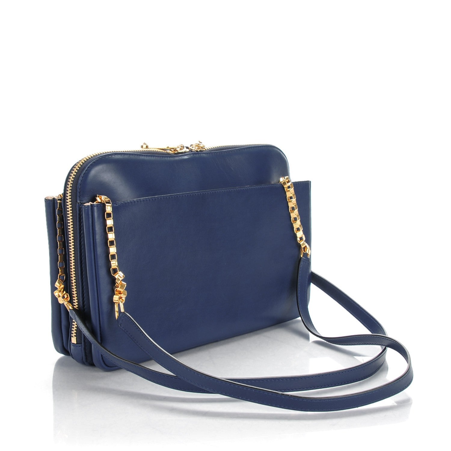 Chloe Calfskin Lucy Shoulder Bag Royal Navy 3 of 7
