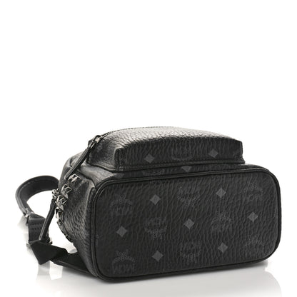 MCM Visetos Side Stud Mini Stark Backpack Black 4 of 8