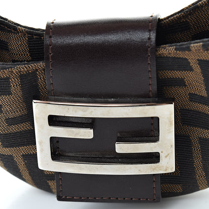Fendi Zucca Mini Half Moon Baguette Tobacco 8 of 8
