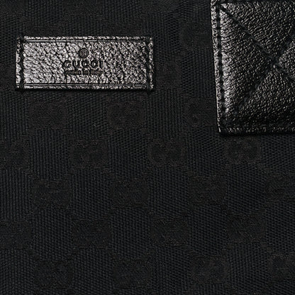 Gucci GG Monogram Medium Web Handle Bucket Tote Black 8 of 14