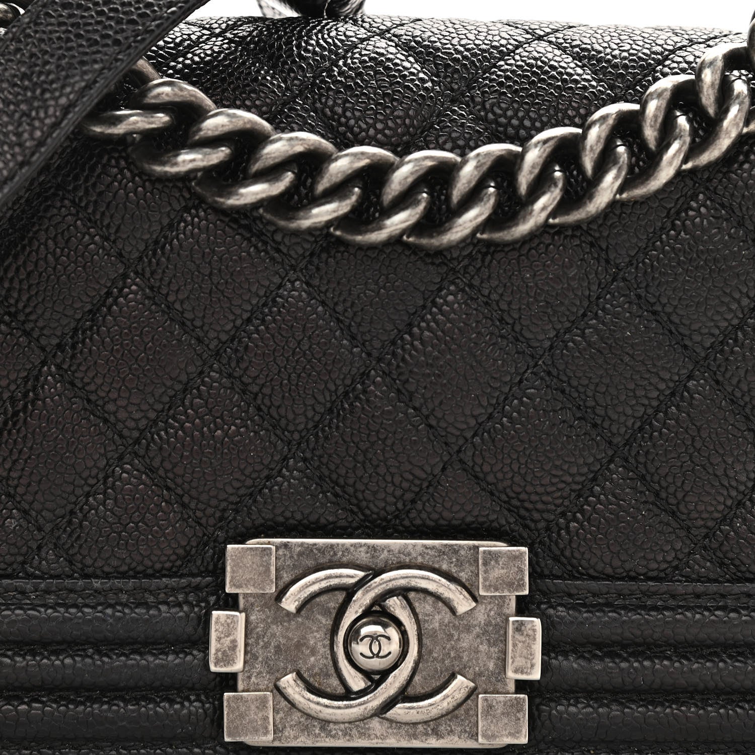Chanel Caviar Quilted Small Boy Flap Black 8 of 12