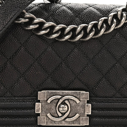 Chanel Caviar Quilted Small Boy Flap Black 8 of 12