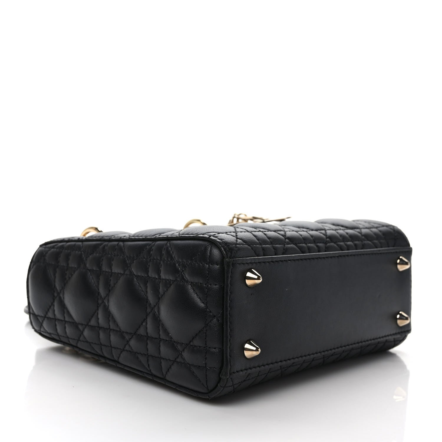 Christian Dior Lambskin Cannage Small My ABCDior Lady Dior Black 4 of 8