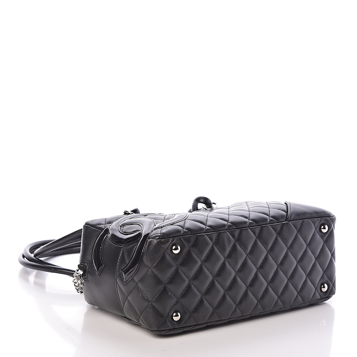 Chanel Calfskin Quilted Large Cambon Bowler Black 4 of 9