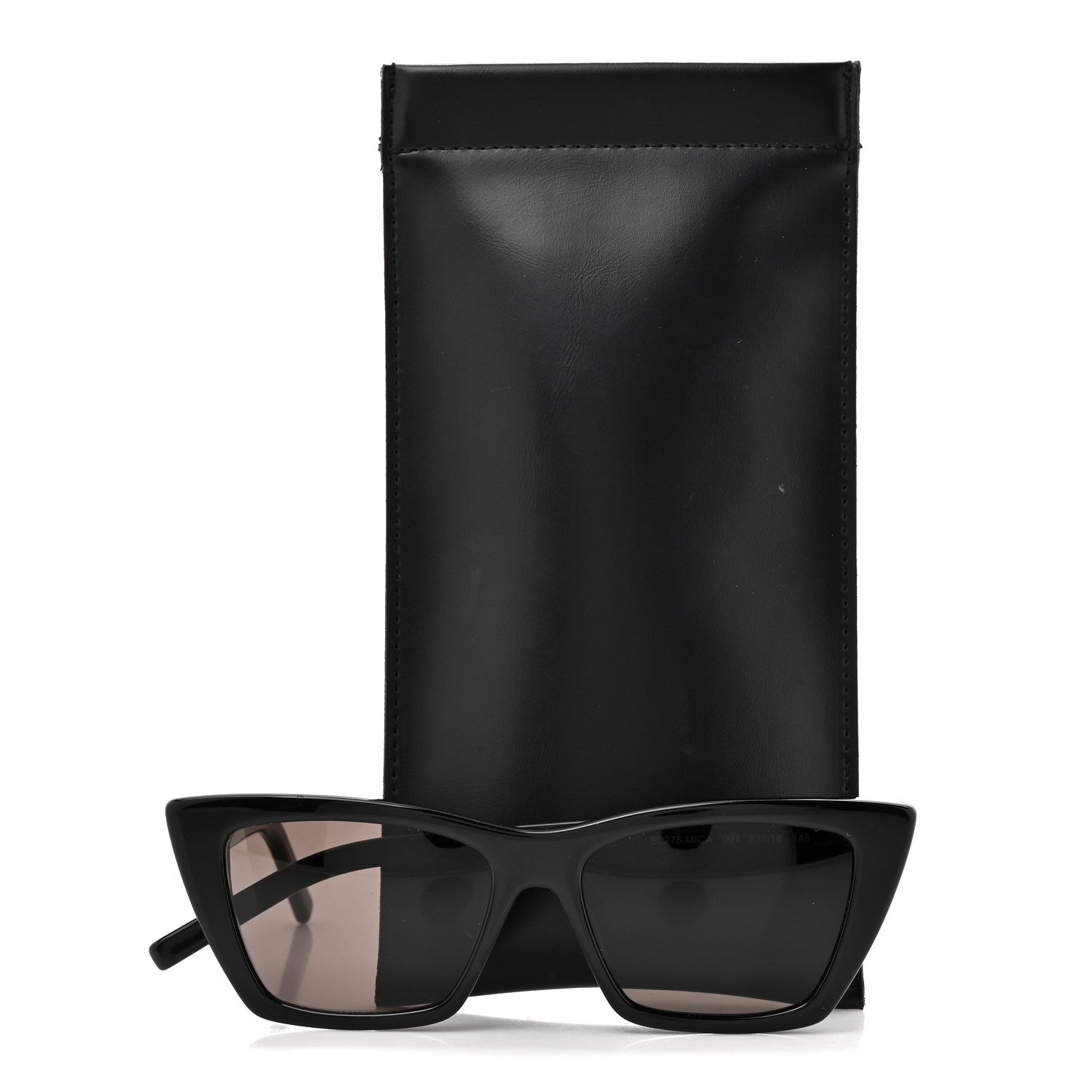 Saint Laurent Acetate Mica Cat Eye Sunglasses SL 276 Black 8 of 8